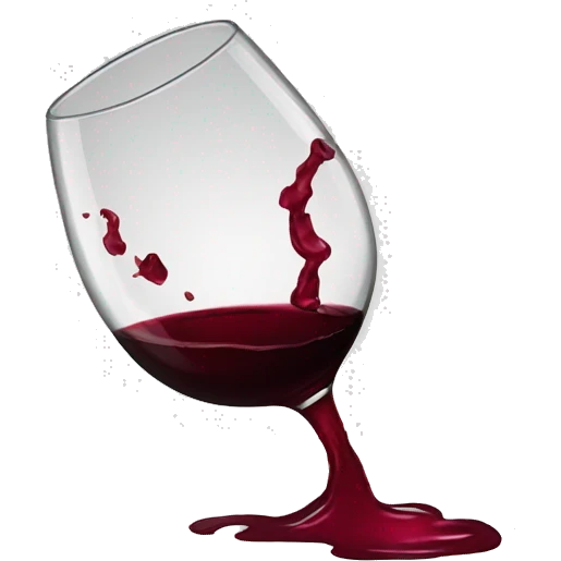 Spilt wine emoji