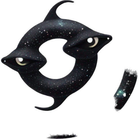 MAGICAL BLACK Ouroboros IN STARS, COMPETE BODY emoji