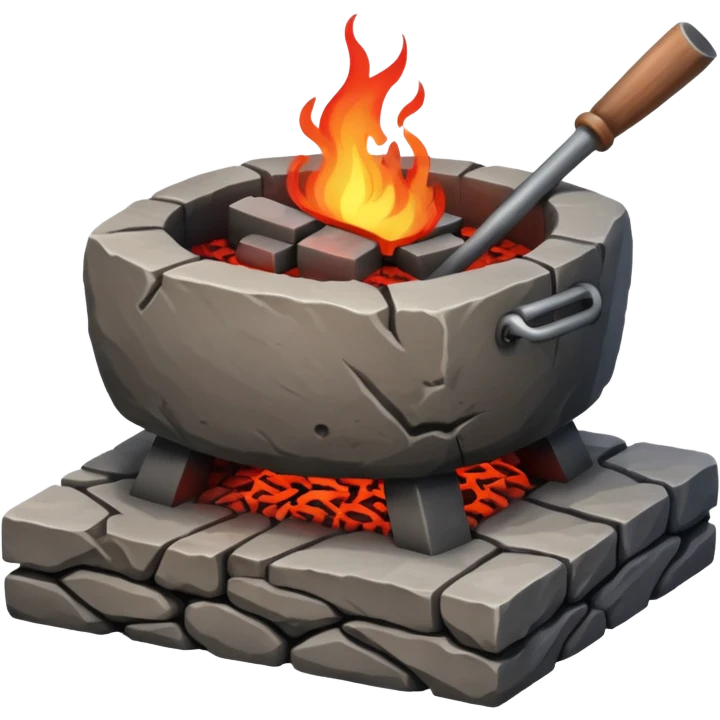 A Japanese stone forge emoji