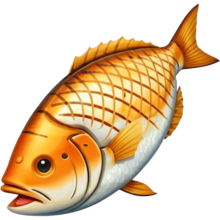 grilled fish protein, emoji