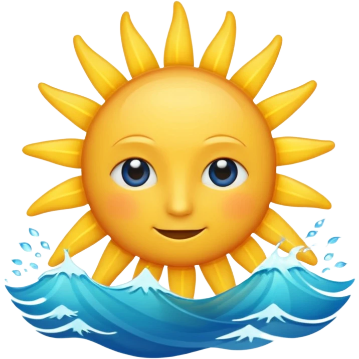 sun and ocean emoji