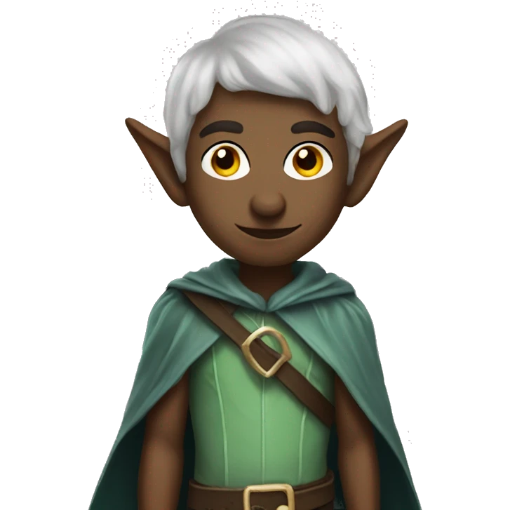 fantasy elf with bat wings emoji