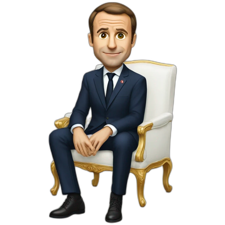 Macron goes away emoji