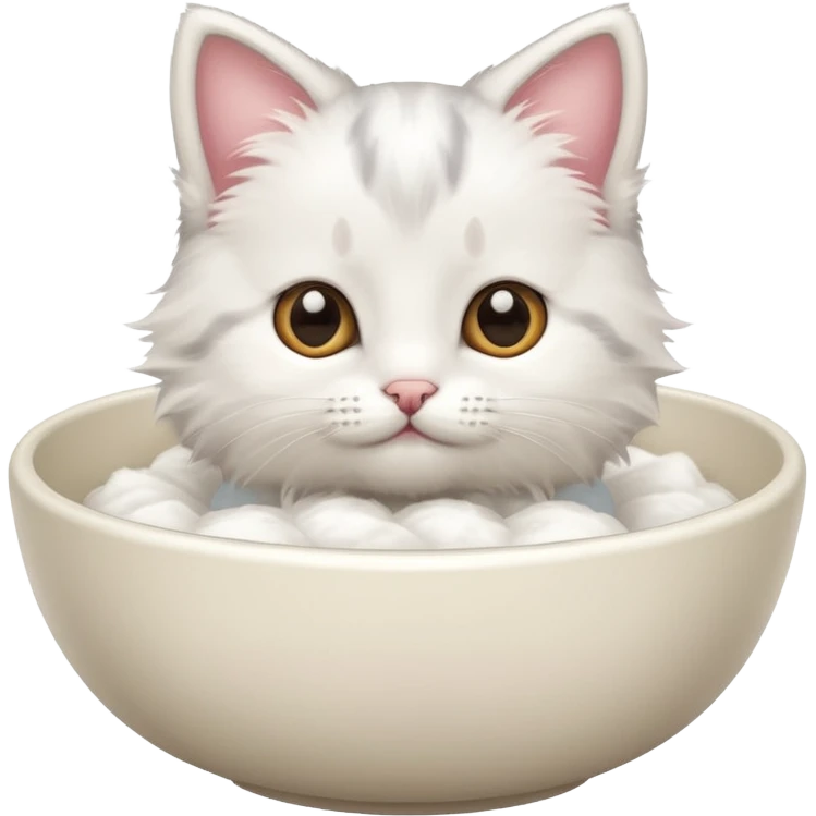 Bowl with cute emoji