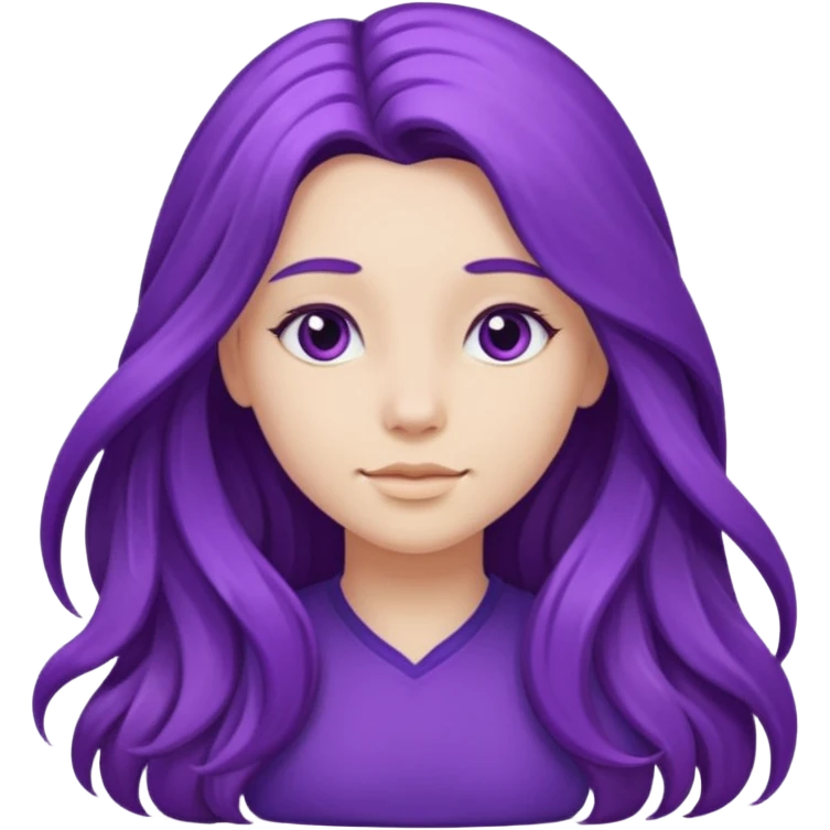 Purple girl emoji