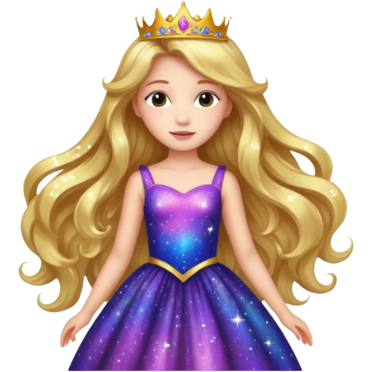 Girl princess galaxy emoji