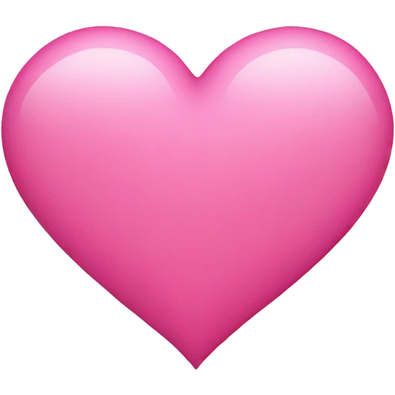 A pink heart  emoji