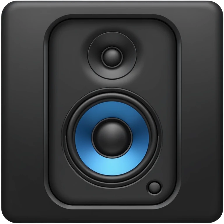 black speaker emoji