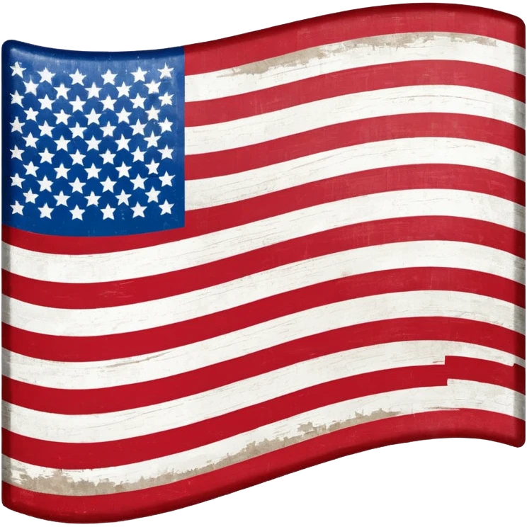 US flag turned upside down with stars on bottom emoji