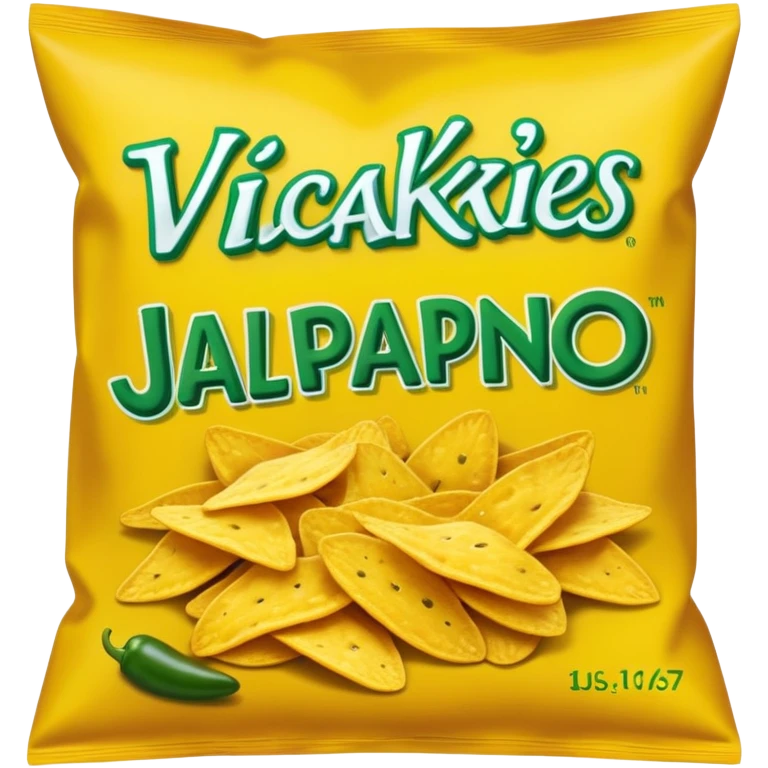 Mrs. Vickies bag of jalapeño chips emoji