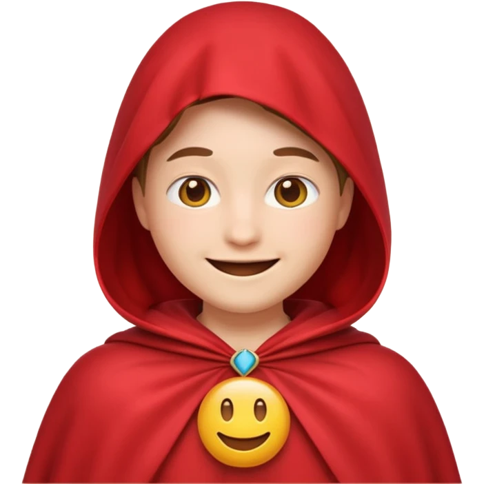 Emoji Face Cape Red emoji