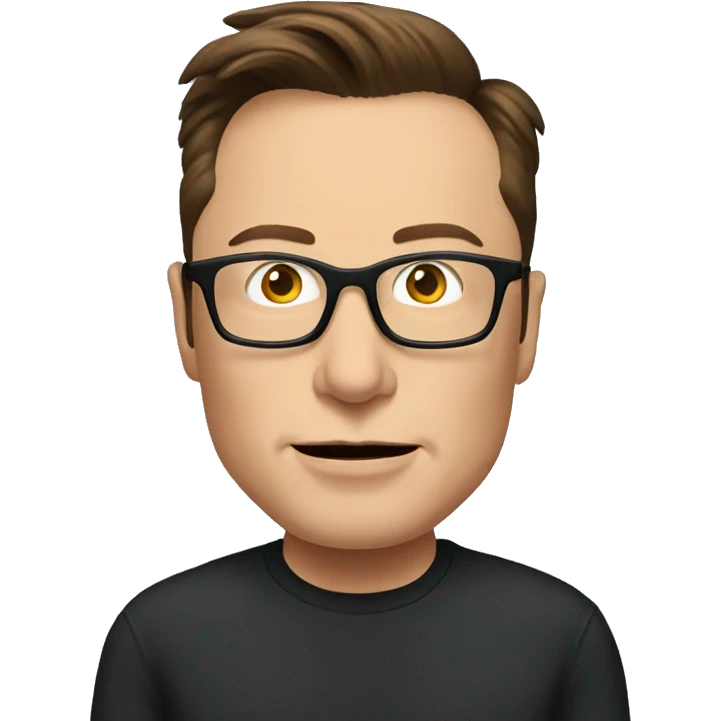 elon musk with glasses emoji