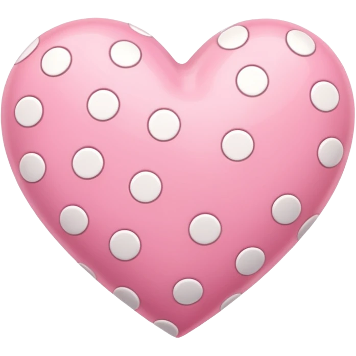 pink heart with white dots emoji