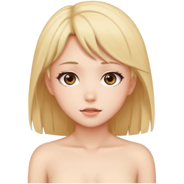 Создай стикер голая аниме тянка emoji