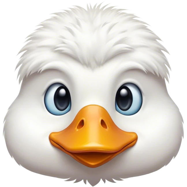 A clever duck emoji
