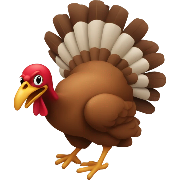Turkey running emoji