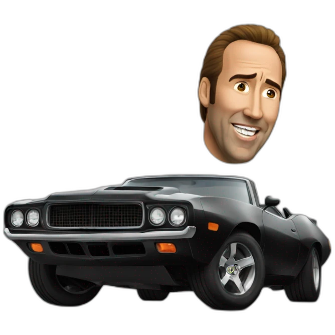 nic cage from fast and furious saying let's ride emoji