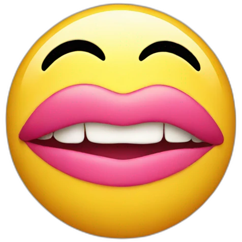 kiss smiley emoji