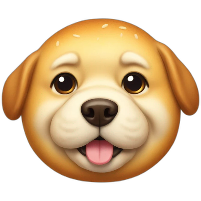 Fat dog bread emoji