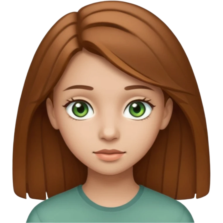 Девушка, шатенка, лет 18 с серо зелёными глазами emoji