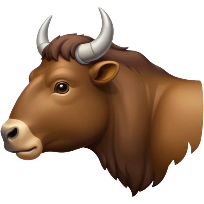 D’un taureau très musclé de profil emoji