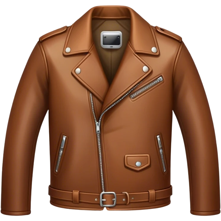 brown leather jacket emoji