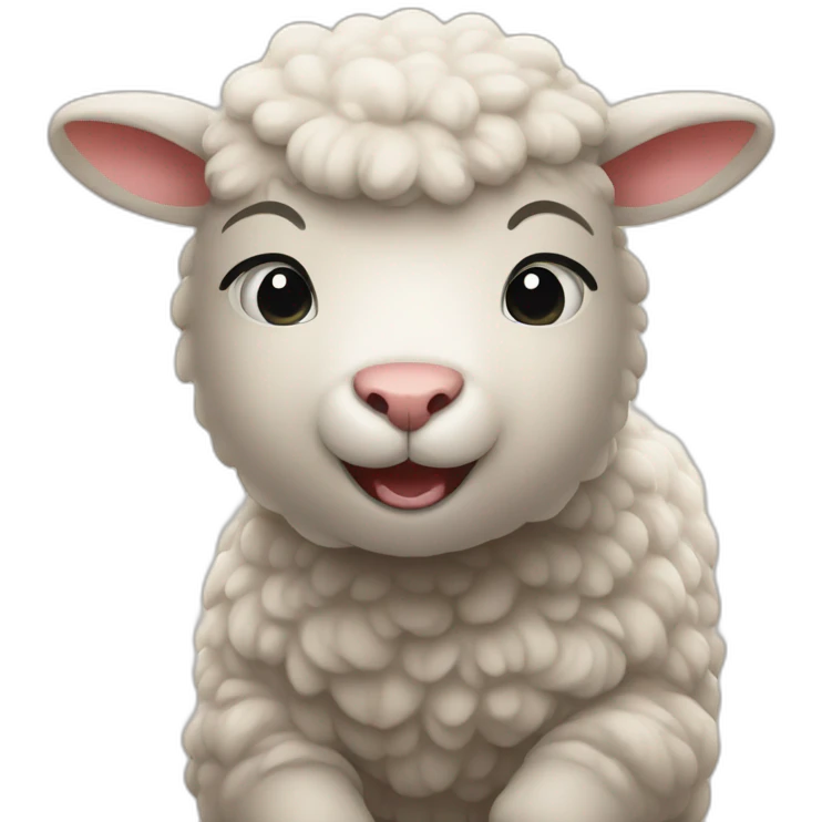 Lamb fights bear emoji