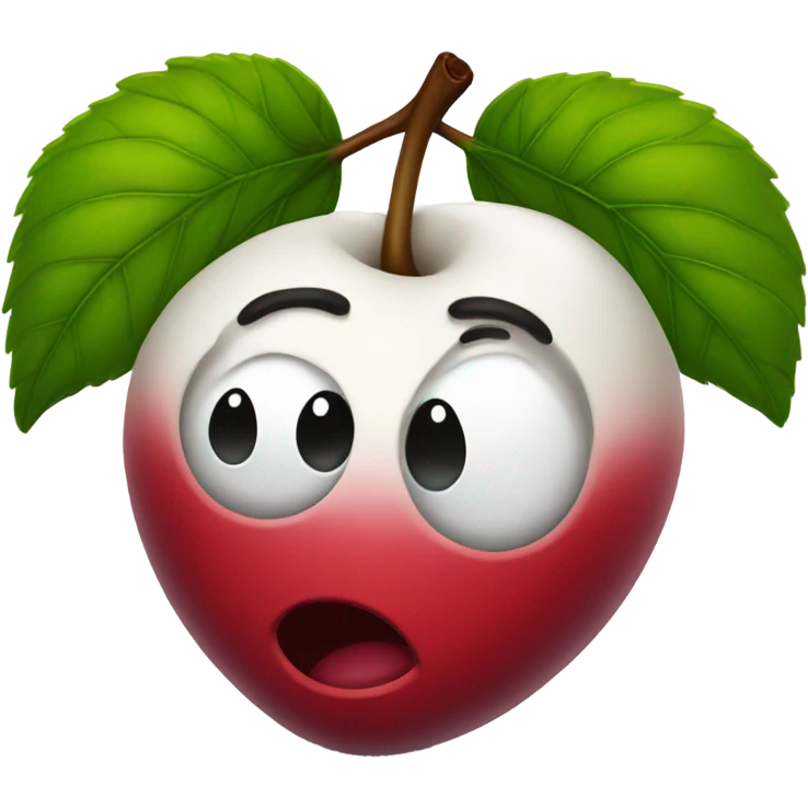 Kissing cherry emoji