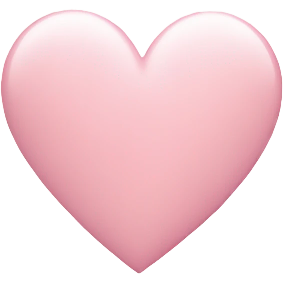 Pastel pink heart emoji
