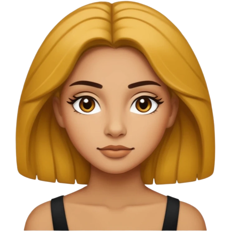 leo woman, confident expression, simple and bold, minimal details emoji