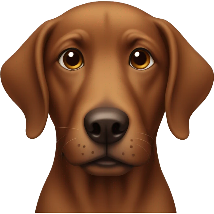 brown dog face emoji