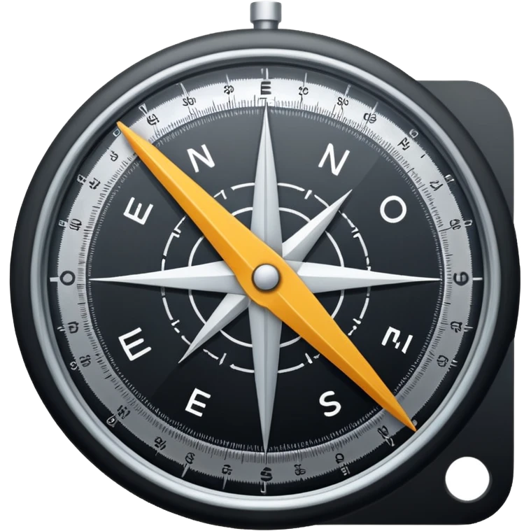 Minimalistic flat vector icon, iOS style, thin black contour on white background. Geometric compass and protractor overlapping. No text, no shadows emoji