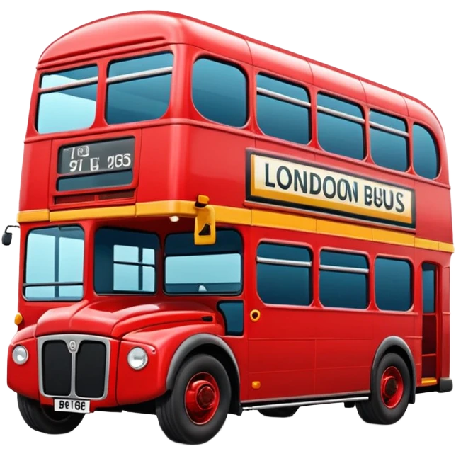 London red bus emoji