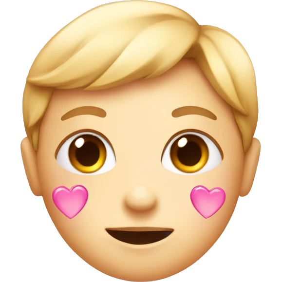 Face in love with pink heart emoji