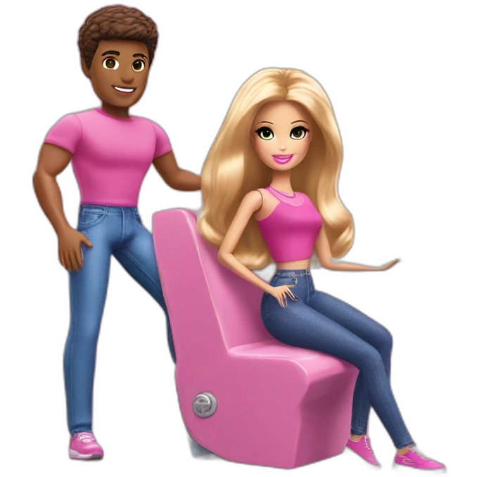 Barbie en train de ken emoji