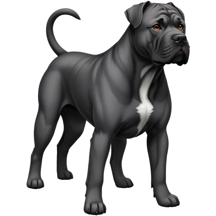 dog cane corso, full body emoji
