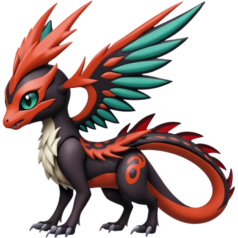 Meloetta-Yveltal-Nargacuga-Noivern-Pokémon-Fakémon-creature emoji