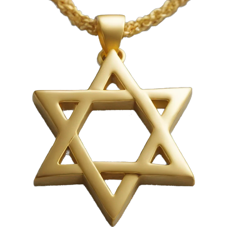 Star of david necklase emoji