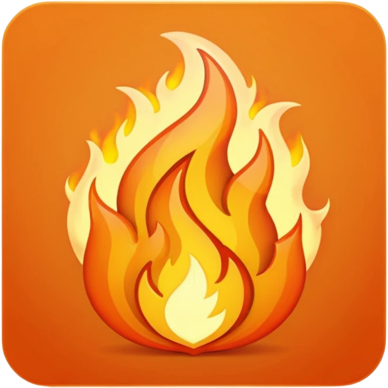 simple fire icon emoji