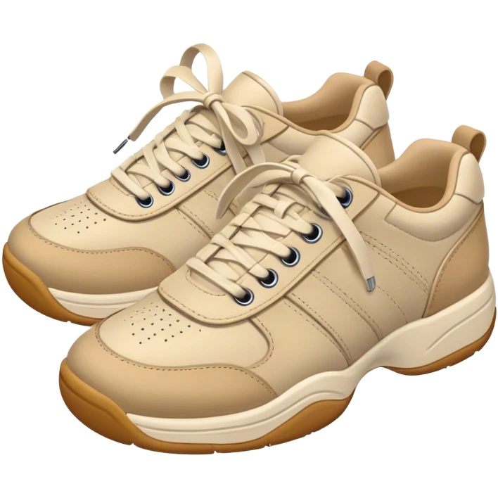beige chunky tennis shoes emoji