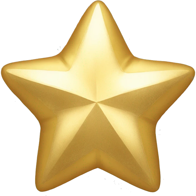 Solid gold Star emoji