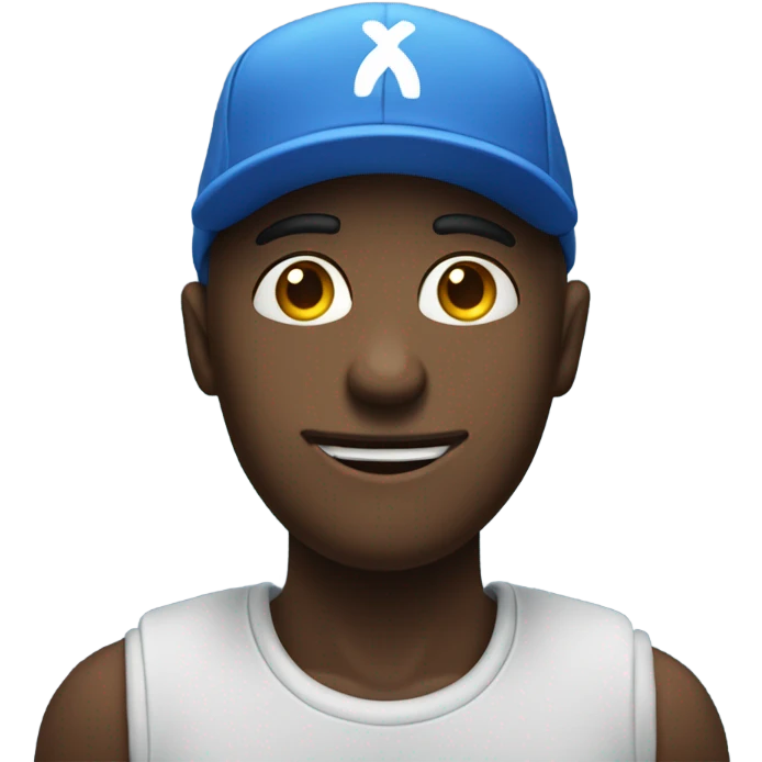 Humano con gorra azul mostrando un ok emoji