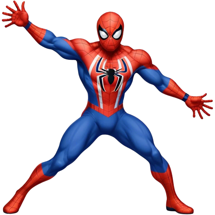 Huge muscle Spider-Man wearing a USA hockey jersey emoji