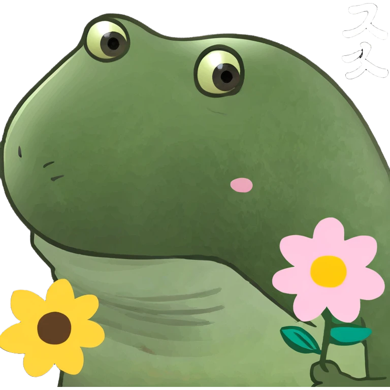 粉红牡丹花花，圆滚滚身体，脸颊通红，表情紧张的样子 emoji