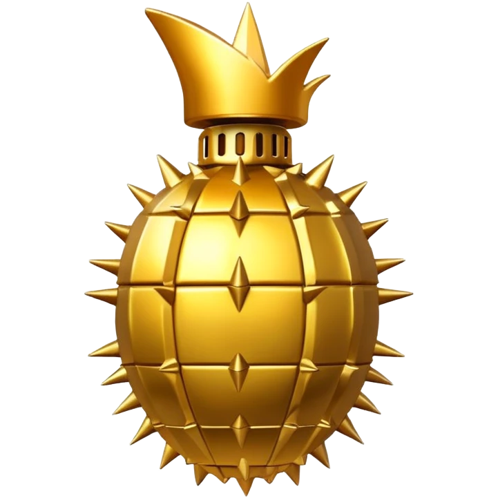Golden grenade bomb spikes  emoji