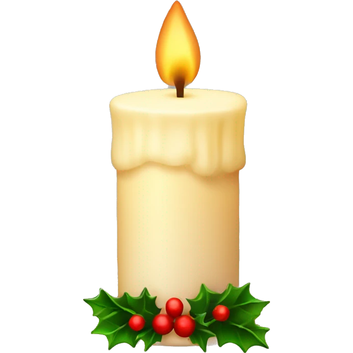 christmas candle emoji