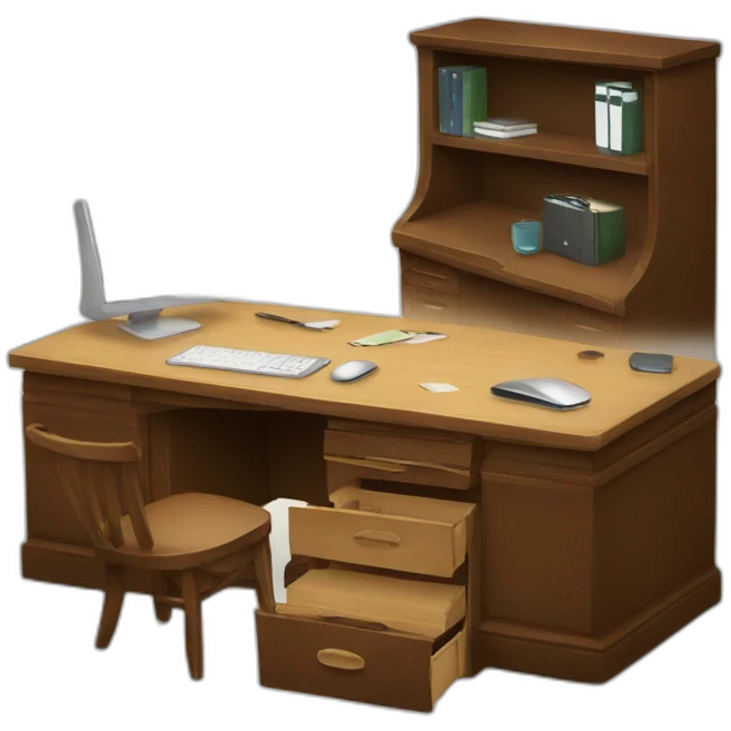 Neat desk emoji