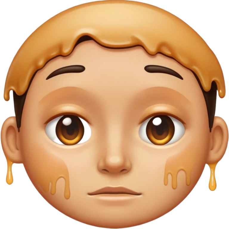 greasy person with oil on their face emoji