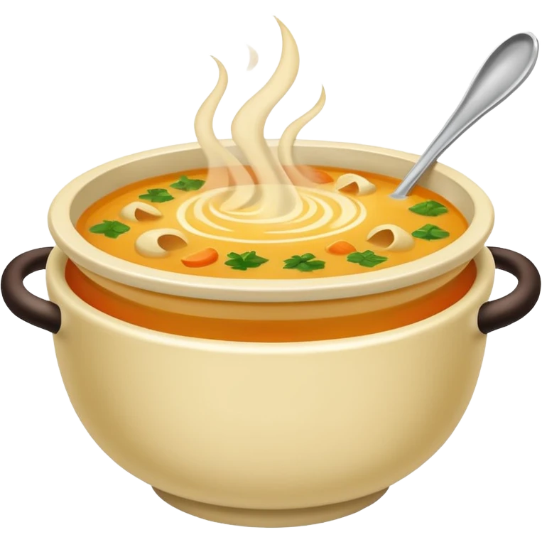 yummy soup in bowl emoji