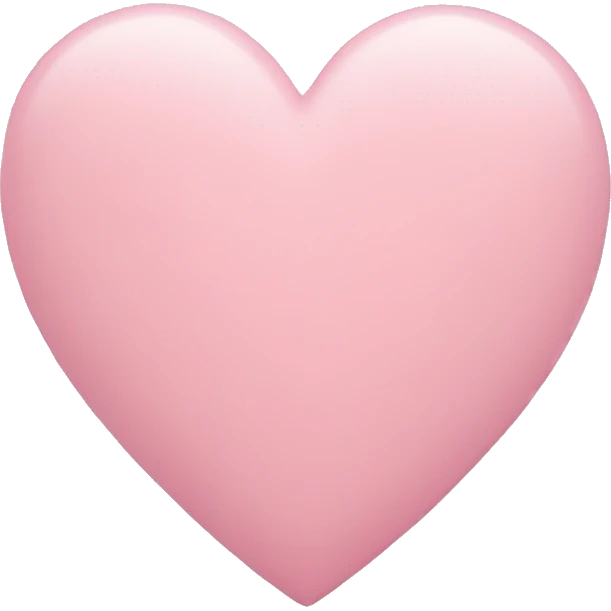 pastel pink heart emoji